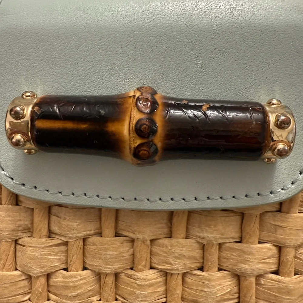 Spartina 449 Woven Bamboo Accent Wristlet - Picture 2 of 11